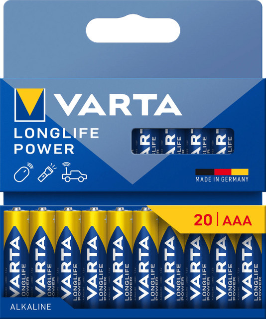 Varta Longlife Power AAA Batterien 20er Pack - Bild 2