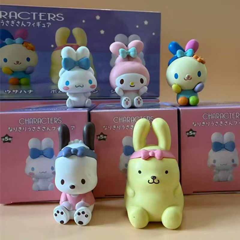 Sanrio Cinnamoroll Usahana Pom Pom Purin Action Figur, Blind Box - Bild 3