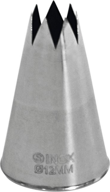 Schneider Sterntülle aus Edelstahl in Silber mit einem Durchmesser von 1,2 cm - Bild 1