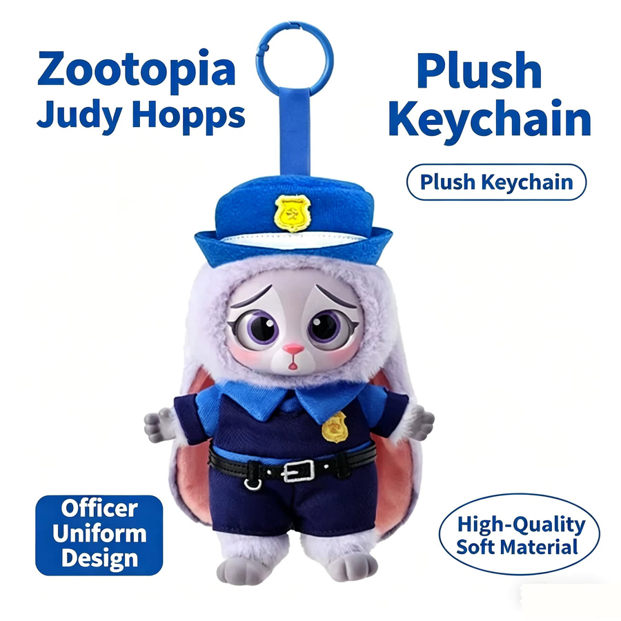 Disney Zootopia Judy Nick, Vinyl-Plüsch Anhänger, Einzelfigur - Bild 4