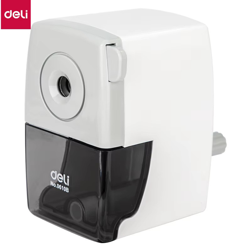 DELI Tisch-Rotationsanspitzer für Schule und Büro in Schwarz und Weiß - Bild 4