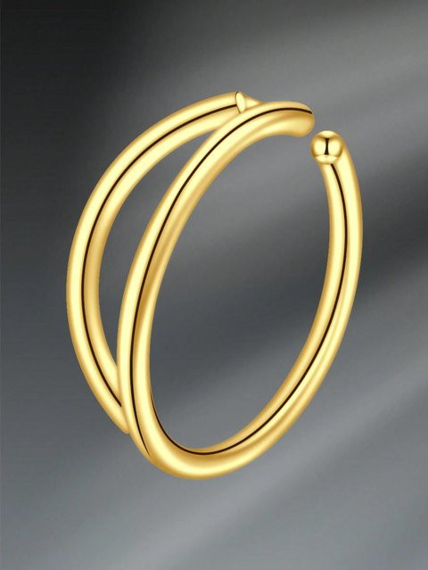 Nasenring Edelstahl, Zirkonia, Gold, Damen - Bild 1