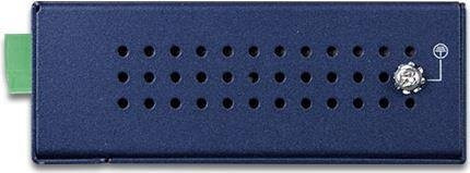 Planet IPOE-173S Ethernet LAN Switch in Blau mit Metallgehäuse und IP30 Schutzart - Bild 1
