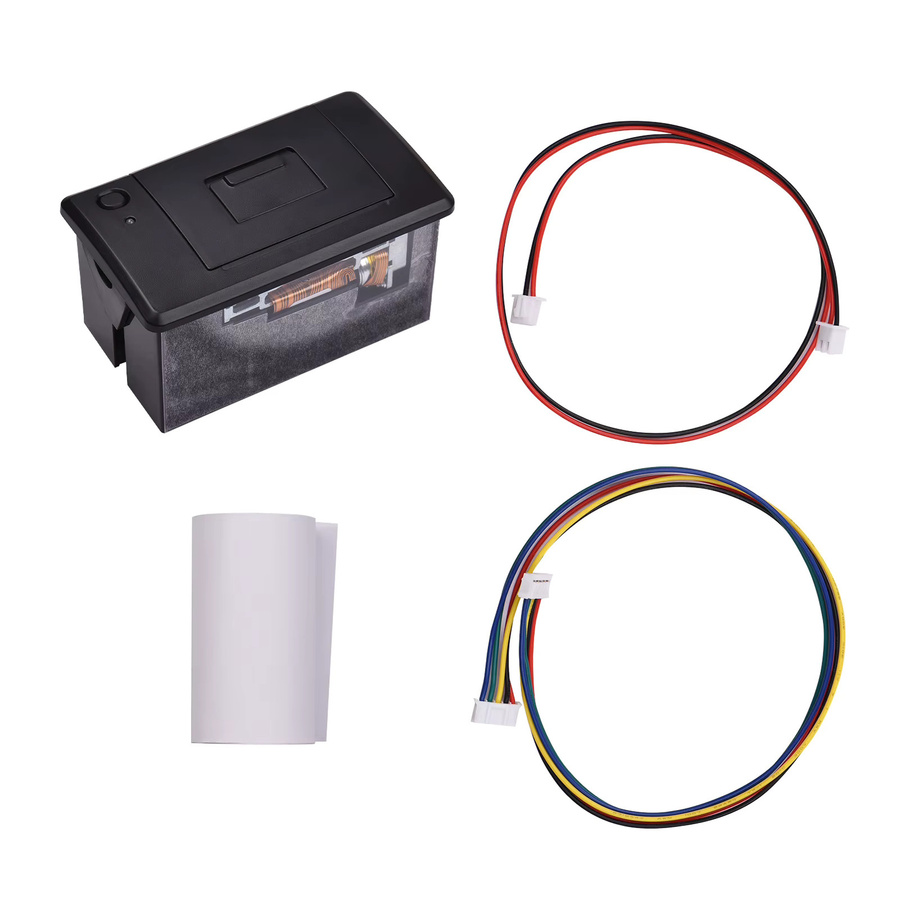 Aibecy Mini-Thermo-Belegdrucker 58 mm in Schwarz mit USB, RS232 und TTL-Schnittstelle, geräuscharm, unterstützt ESC/POS-Befehle - Bild 4