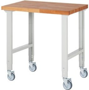 Rau Fahrbare Werkbank höhenverstellbar grau/mehrfarbig B/T/H: 100 x 70 x 95-100 cm - Bild 1