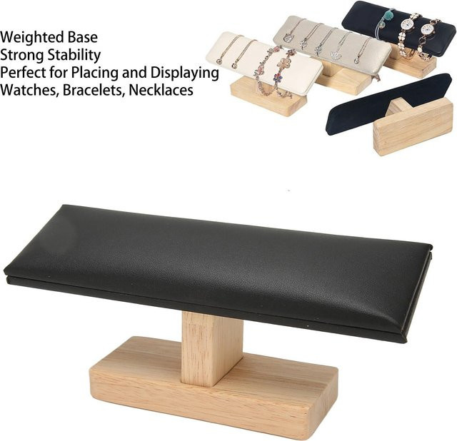 Neoglint Uhrenhalter T-Form, Massivholz, Schwarz, Herren - Bild 1