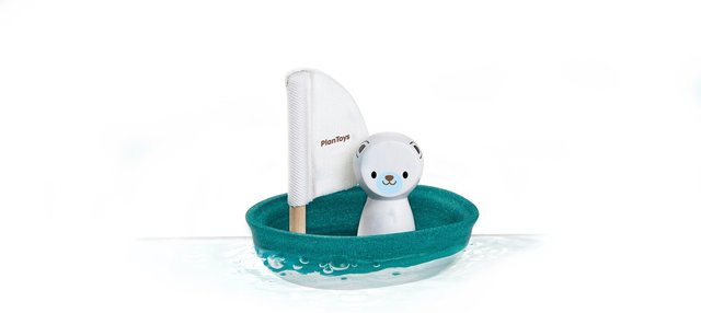 Plantoys Segelboot Eisbär, ab 1 Jahr - Bild 1