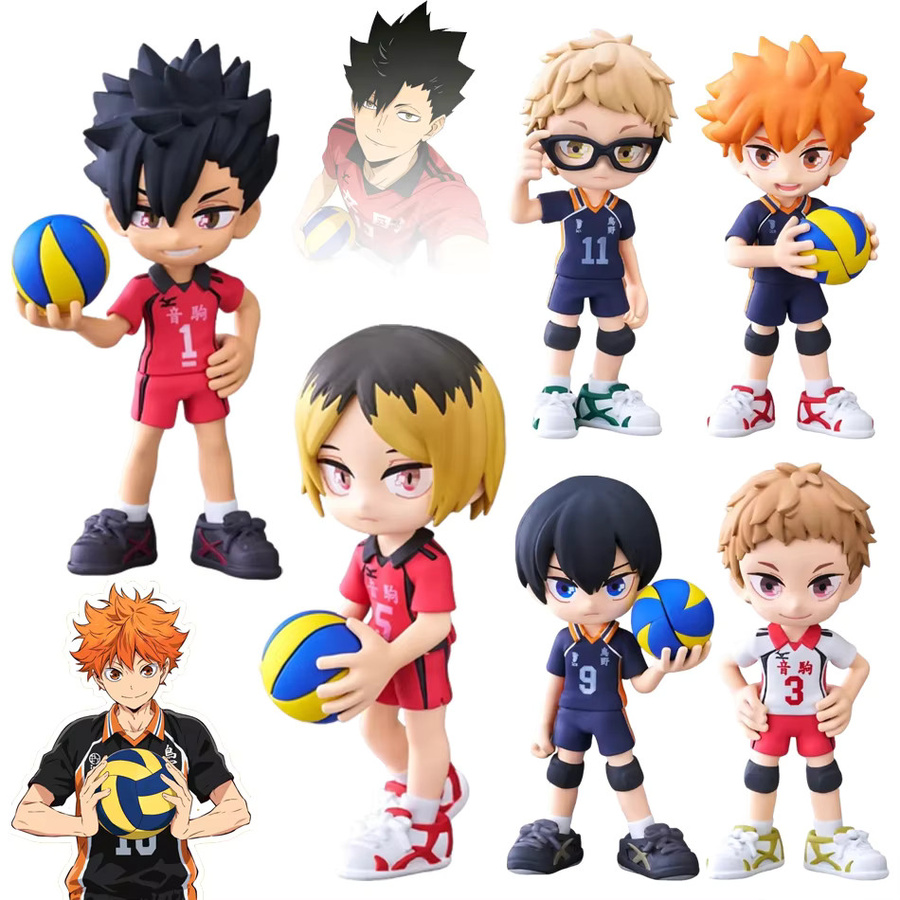 Anime-Modell-Set, 6-teiliges Set, stehende Pose, PVC, Kunststoff - Bild 4