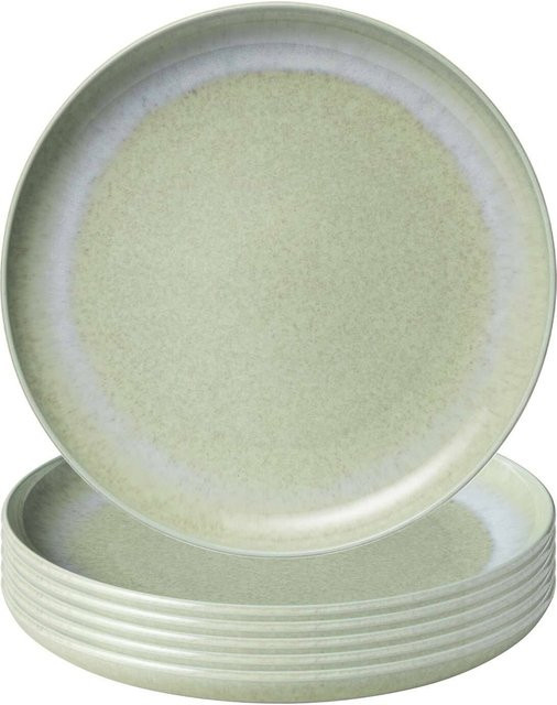 Villeroy & Boch like. Speiseteller Perlemor Alga in Grün, 6er Set, Durchmesser: 27,1 cm - Bild 1