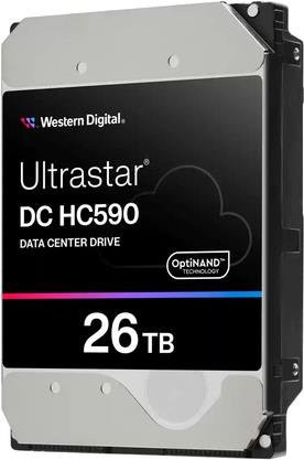 Western Digital WD Ultrastar DC HC590 26 TB Datencenter Festplatte, SATA 6Gb/s, 7200 U/min, 3.5 Zoll, Silber - Bild 1