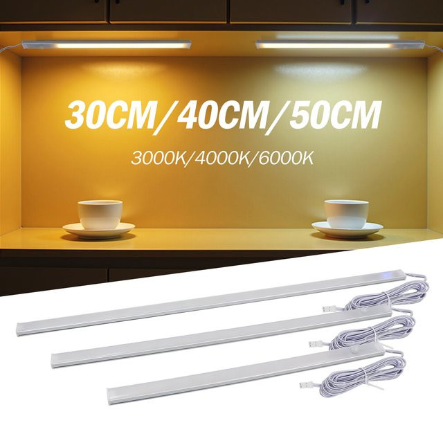 GAHADA LED Unterbausensor-Lichtleiste mit Handbewegungs-Sensor und Dimmer für Küchenbeleuchtung, DC12V - Bild 1