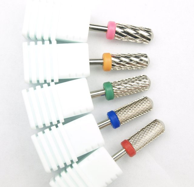 Easy Nail Runder Hartmetall-Nagelbohrer, Silberbeschichtet, 2,35mm Schaft - Bild 1
