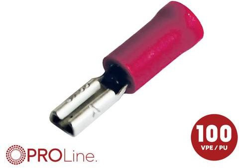 ACV Steckzunge teilisoliert in Rot mit einer Steckdicke von 0,8 mm - Bild 1
