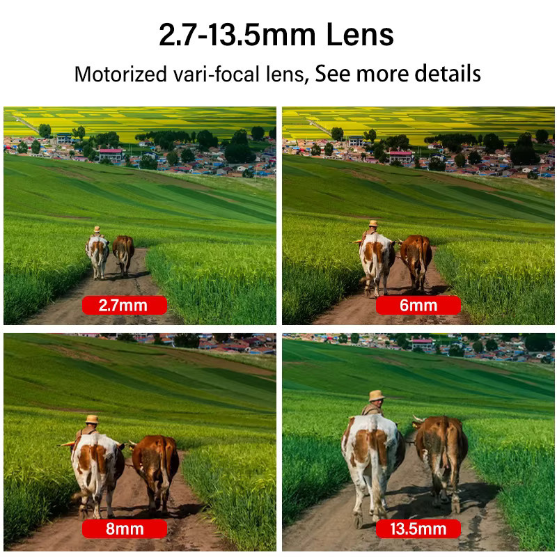 Dahua 8MP Starlight Überwachungskamera HFW3841T-ZAS-S2 in Weiß mit motorisiertem Objektiv 2,7 mm-13,5 mm Zoom, Alarm-Audio-Anschluss und IP67 IK10 Schutz - Bild 2