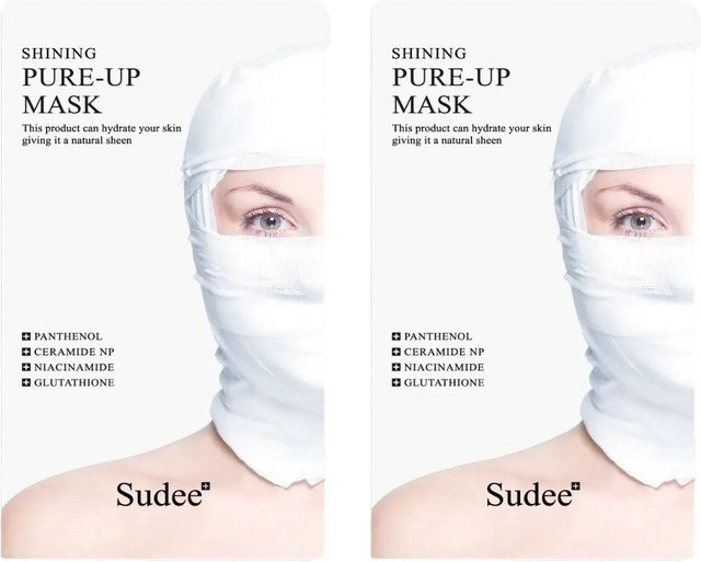 Sudee Shining Pure-Up Schlafmaske, 80 ml, Niacinamid, Panthenol - Bild 1