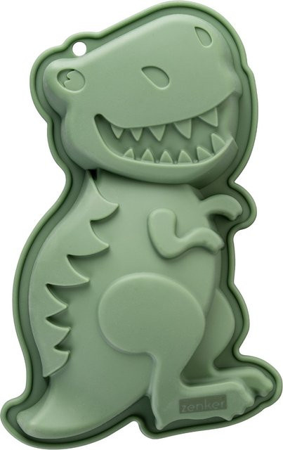 Zenker Silikonbackform Dinosaurier in Grün - Bild 1