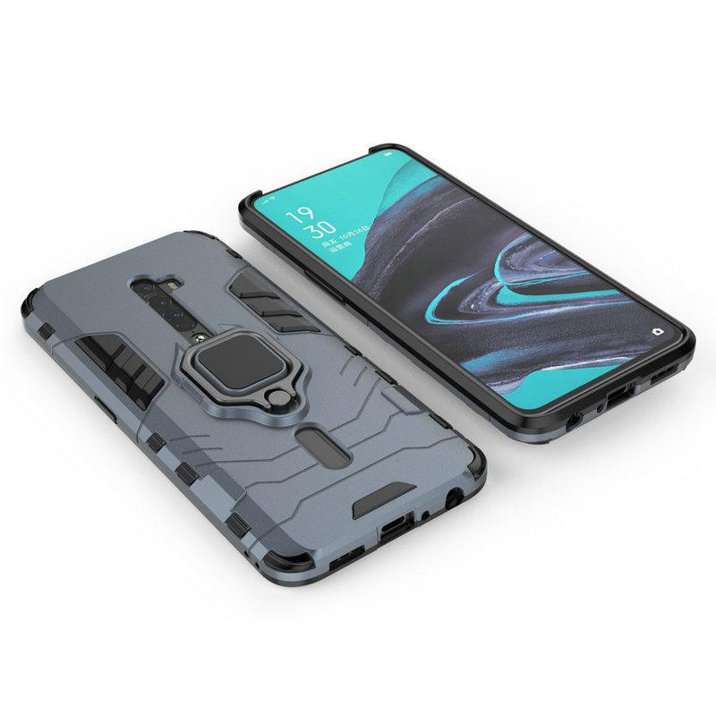 Oppo Reno 2 3D Ring Armor Handyhülle in Grau für Oppo Reno2 Z CPH1907 A9 A5 Case - Bild 2