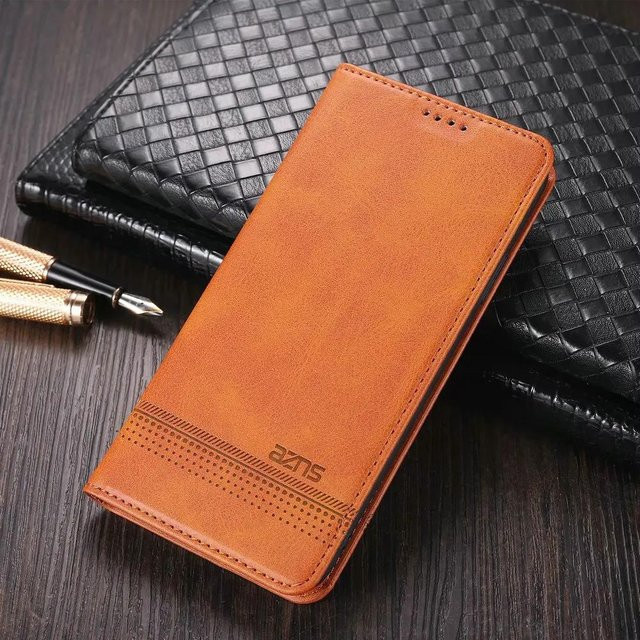 Xiaomi Redmi 15 4G/5G Luxus Lederhülle Retro Brieftasche in Braun mit Magnetverschluss und Vollständiger Abdeckung - Bild 1