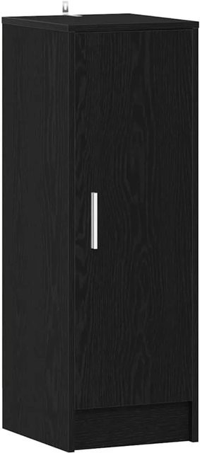 vidaXL Schuhschrank Eiche Schwarz modern, B/T/H: 32 x 35 x 92 cm - Bild 1