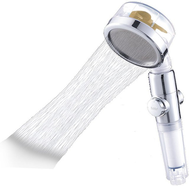 Wassersparender Duschkopf Aquadon Eco Tornado in Gold von Mediashop - Bild 1