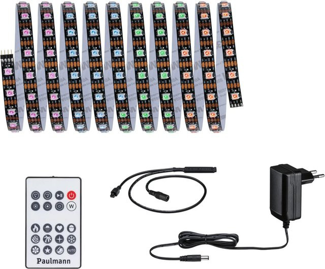 Paulmann EntertainLED LED-Strip Set RGB Multicolour mit Fernbedienung und Netzteil, 3 m - Bild 2