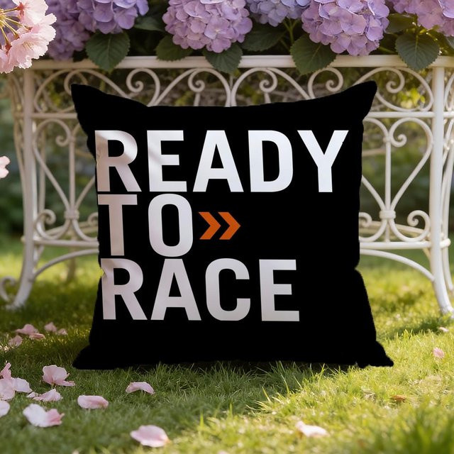 KTM RTR Logo Kissenbezug ZX Blanket, schwarz, quadratisch, B/T/H: 45 x 45 x 45 cm - Bild 1