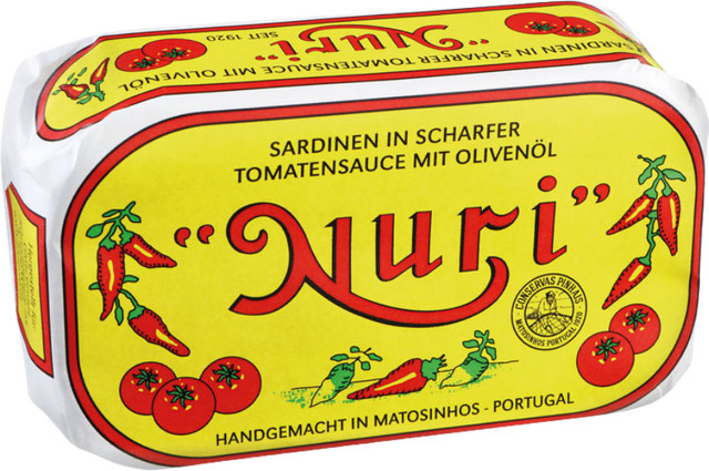 Nuri Sardinen in scharfer Tomatensauce mit Olivenöl 125 g - Bild 1