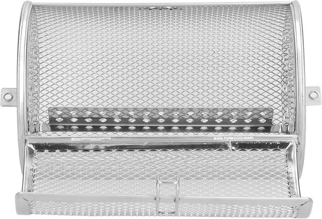 360 Grad drehbarer Frittierkorb aus Edelstahl von mfySpace in Weiß, B/T/H: 12 x 12 x 18 cm - Bild 1