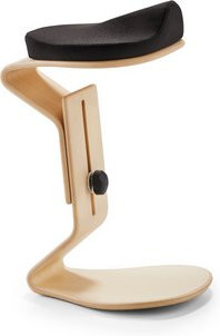 Mayer Sitzmöbel Hocker NEST NATURE in Schwarz mit Stoffbezug, Breite: 38 cm, Höhe: 71 cm - Bild 1