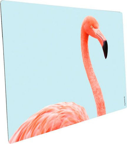 mySPOTTI Mini-Spritzschutz Flamingo aque aus Aluverbund in Weiß B: 41,0 cm, H: 59,0 cm - Bild 1