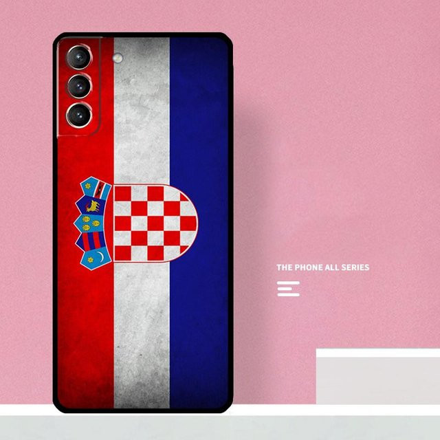 Handyhülle mit Kroatien Flagge Design für Samsung Galaxy S25 S26 Ultra S24 S23 S22 S21 S20 S10 Plus und S25 FE, Multicolor - Bild 1
