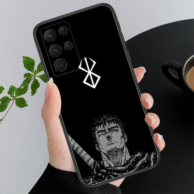 Berserk Guts Handyhülle für Samsung Galaxy S26 S25 S24 S23 S22 Ultra Plus FE in Schwarz - Bild 1