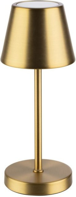 APS Akkutischleuchte MERLE MICRO LED in Gold, dimmbar mit Fernbedienung, Durchmesser: 8 cm, Höhe: 20 cm - Bild 1