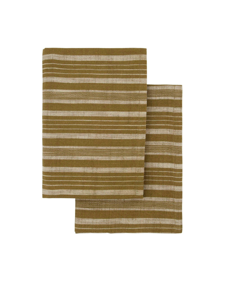 Meraki Geschirrtuch Baumwolle Grün B: 50 cm, H: 70 cm, 2 Stück - Bild 1