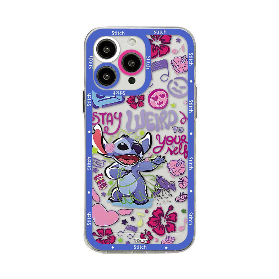 Bunte Stitch Handyhülle für Samsung Galaxy S26 S25 S24 S23 S22 S21 S20 FE Note20 Note10 Plus Ultra Lite Edge 5G, transparent und weich aus TPU - Bild 2