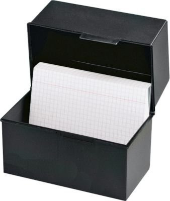 HAN Karteikasten aus Kunststoff für DIN A5 quer in Schwarz - Bild 1