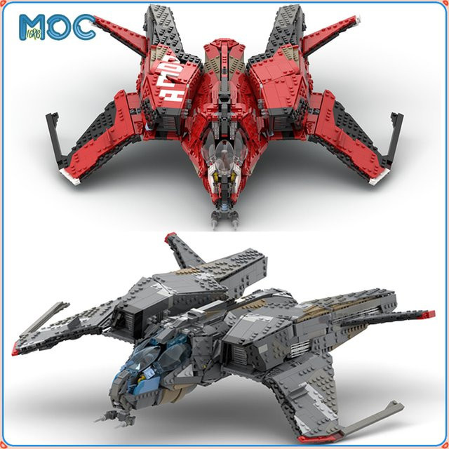 MOCBUILDING Mustang Omega Space Shuttle, Raumschiff, Weltraum, Kunststoff - Bild 1