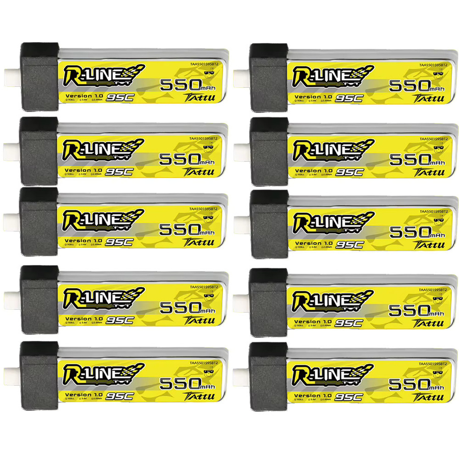 Tattu R-Line Lipo-Akku 550 mAh 1S 95C 3,8 V mit BT 2.0-Stecker in Gelb für Betafpv Meteor75 Pro, Air75 und Air65 - Bild 4