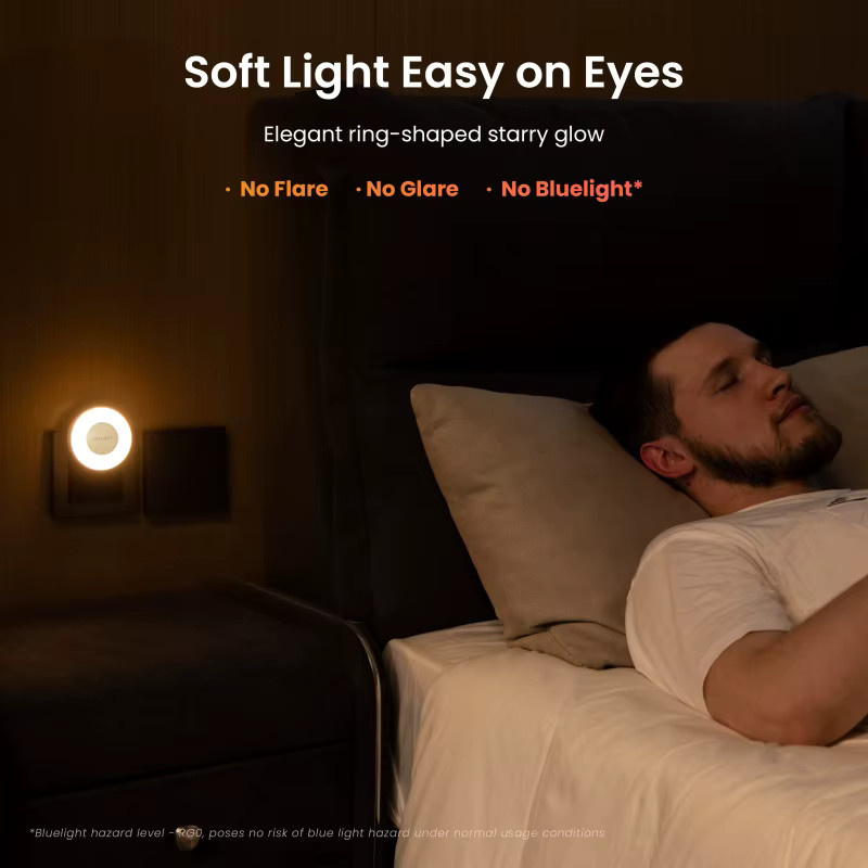 YEELIGHT Mini-Nachtlicht mit Lichtsensor, Warmweiß, Typ-C-Ladeanschluss, LED, EU-Stecker - Bild 2