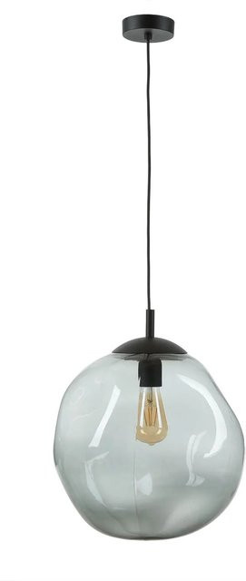 Bosta Hängelampe aus Rauchglas in Graphit mit E27 Fassung, Durchmesser: 30 cm - Bild 1