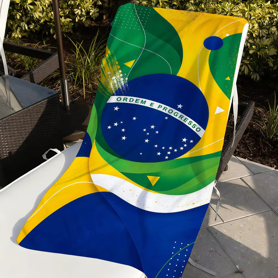 Nation Brazil Handtuch in Multicolour für Strand, Yoga und Fitness - Bild 6