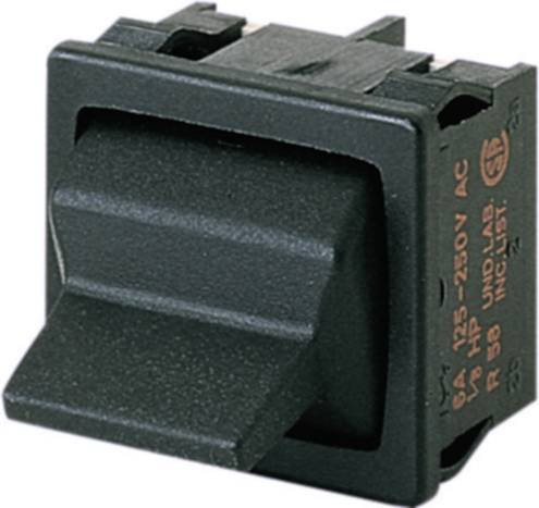 Marquardt Kippschalter 1819.1302 Schwarz 250 V/AC 6A 2 x (Ein)/Aus/(Ein) tastend/0/tastend - Bild 1