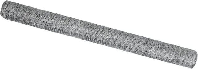 vidaXL Hexagonzaun aus verzinktem Stahl in Silber, Höhe: 150 cm, Länge: 100 m - Bild 1