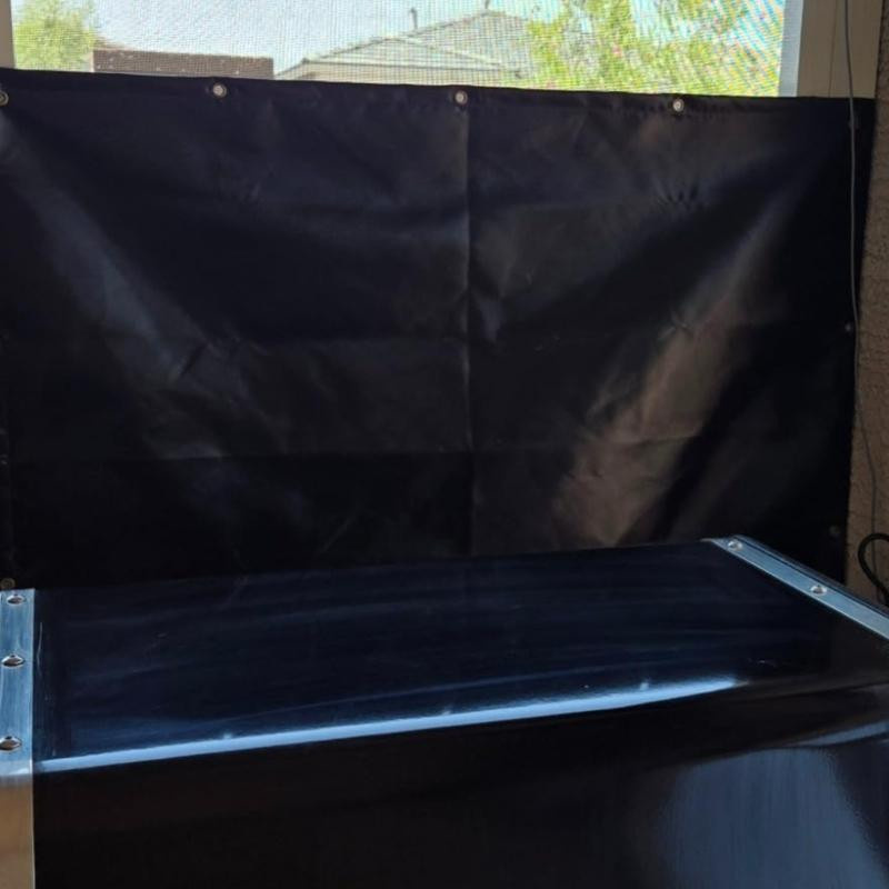 Deamos Feuerfeste Hitzeschilde aus Glasfaser und Silikon für Grill und Terrasse, Breite: 91,5 cm, Länge: 305 cm - Bild 7