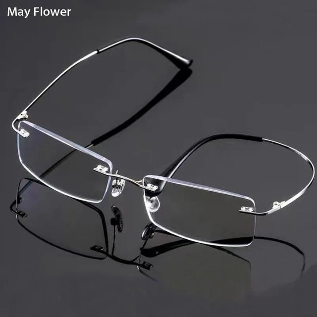 ONEVAN Lesebrille, randlos, Titanium, rectangular, silver, Unisex - Bild 1