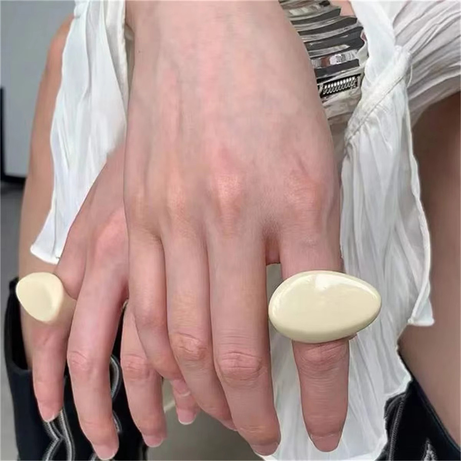 Ring, Harz, Creme, Damen - Bild 3
