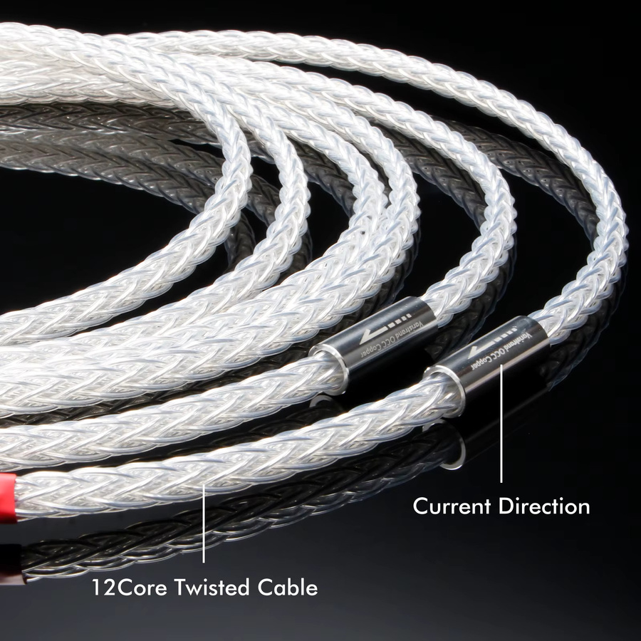 Preffair RCA-Signalkabel Paar 7N OCC Versilbert mit PTFE-Abschirmung für Audiophile Anwendungen - Bild 3