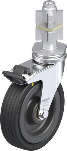 Blickle LRA-VPA 100K-FI-EL-E05 Lenkrolle mit Feststeller in Schwarz und Grau, Rad-Durchmesser: 100 mm, Tragfähigkeit: 70 kg - Bild 1