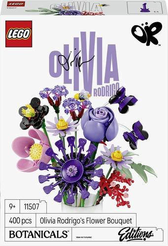 LEGO Icons 11507 Botanicals Olivia Rodrigos Blumenstrauß Bauset in Lila, Rot und Pink - Bild 1