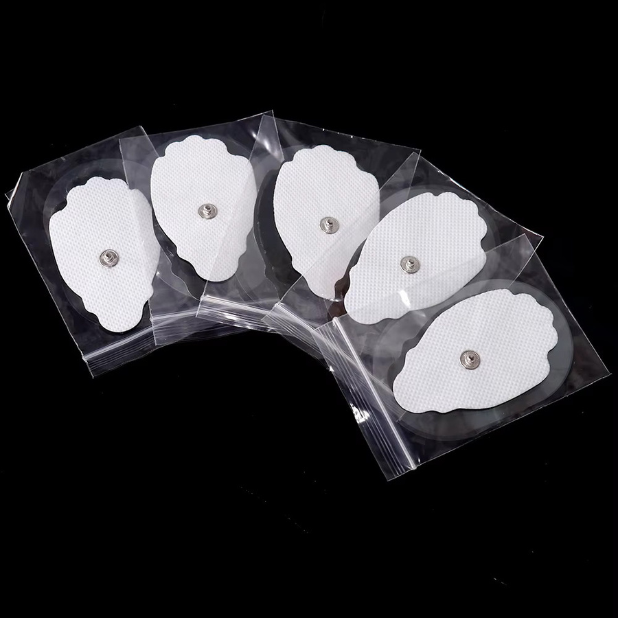 Raiuleko Selbstklebende Elektrodenpads in Weiß für EMS Muskelstimulator und TENS Digitales Massagegerät, 50/100 Stück - Bild 3